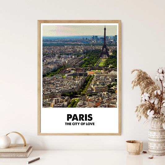 Paris The City of Love Destination Wall Print