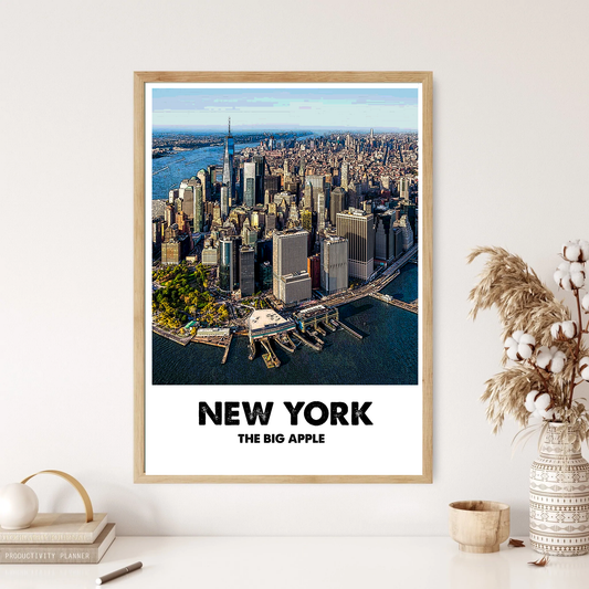 New York City The Big Apple Destination Wall Print