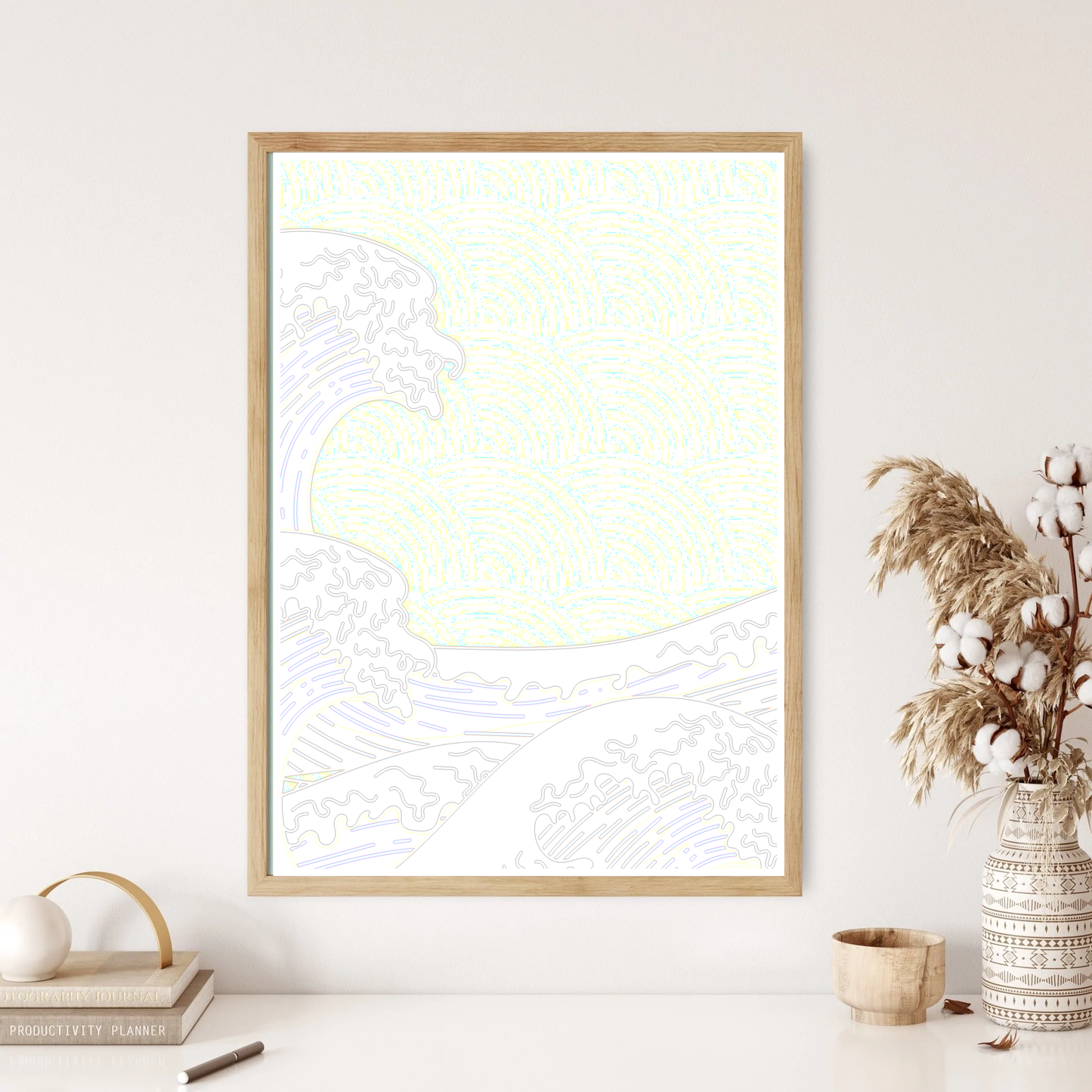 Oriental Waves Wall Print