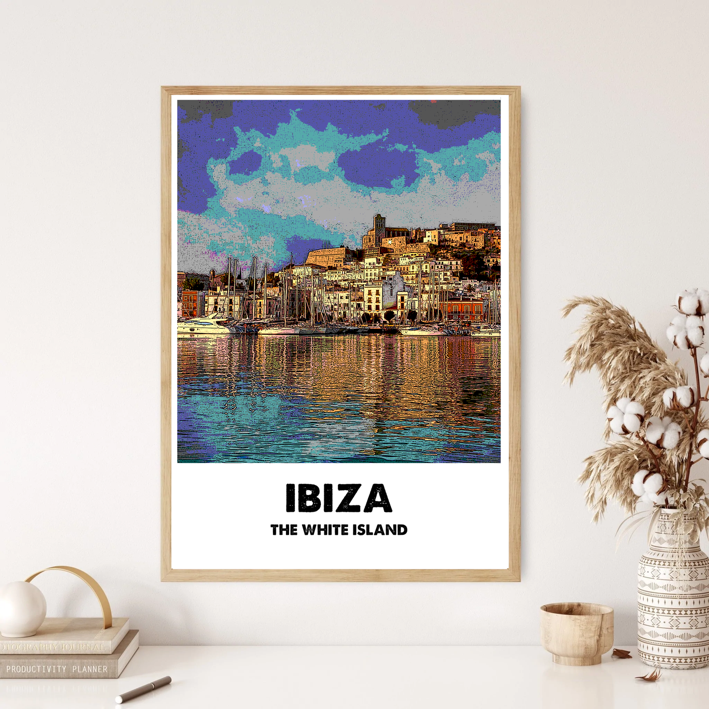 Ibiza The White Isle Travel Destination Wall Print