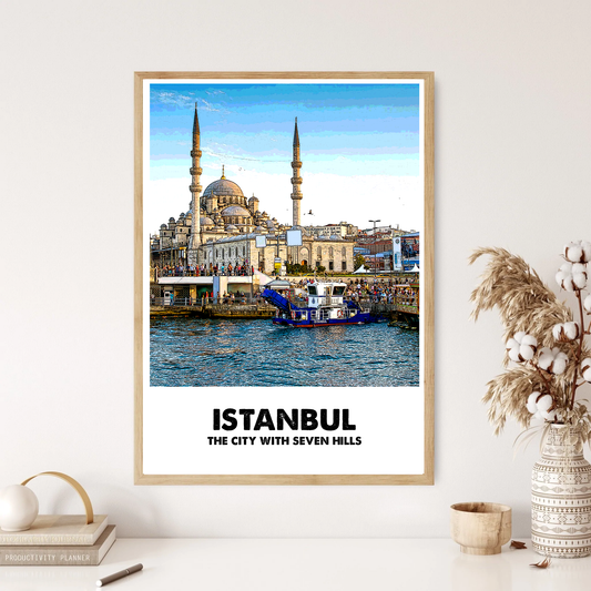 Istanbul Turkey Travel Destination Wall Print