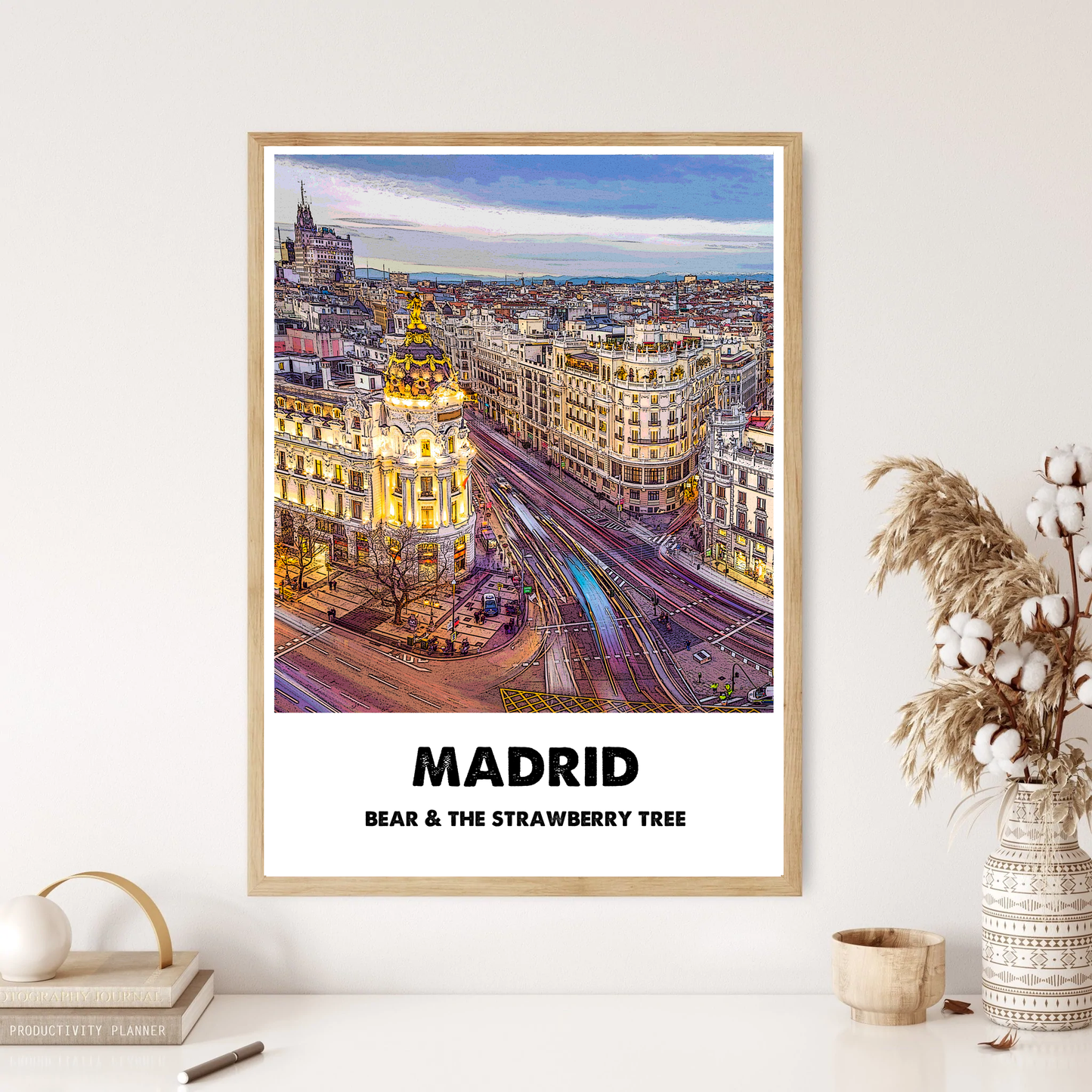 Madrid Spain Travel Destination Wall Print