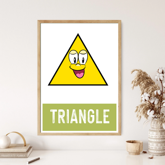 Children's Learning Shapes Triangle Wall Print