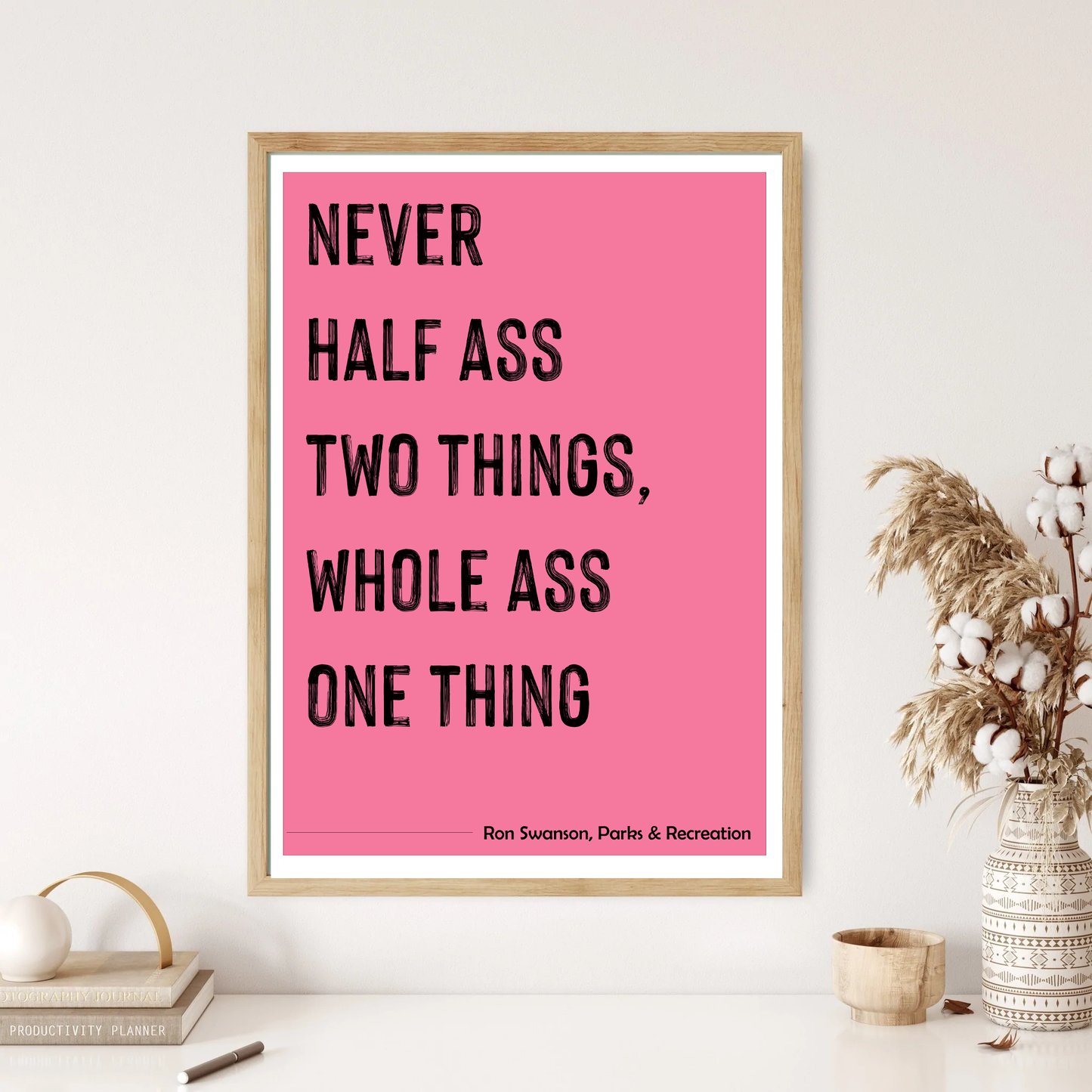 Ron Swanson Parks & Recreation Quote Wall Print (5 Colours)