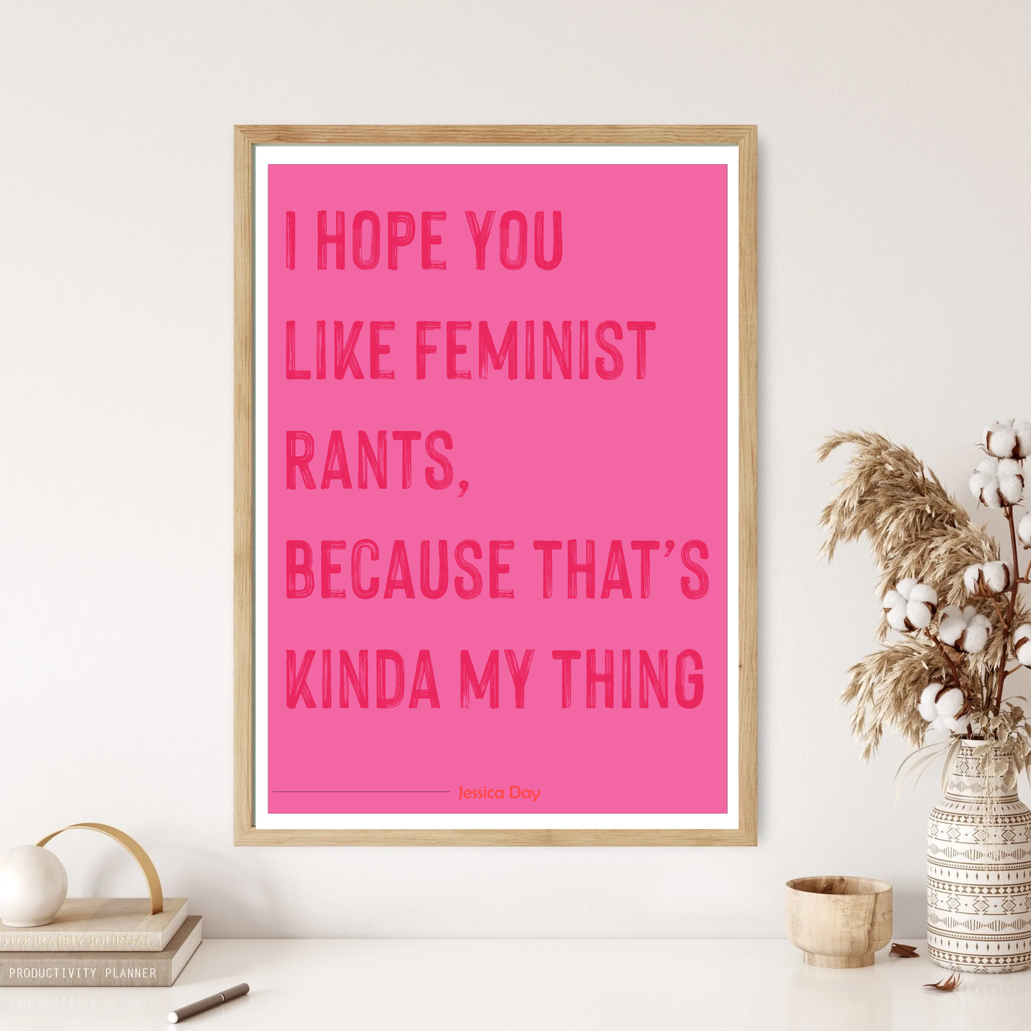 New Girl Print - Feminist Rants Quote Wall Print (5 Colours)