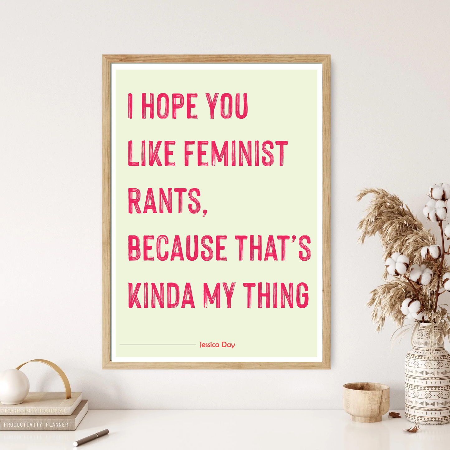 New Girl Print - Feminist Rants Quote Wall Print (5 Colours)