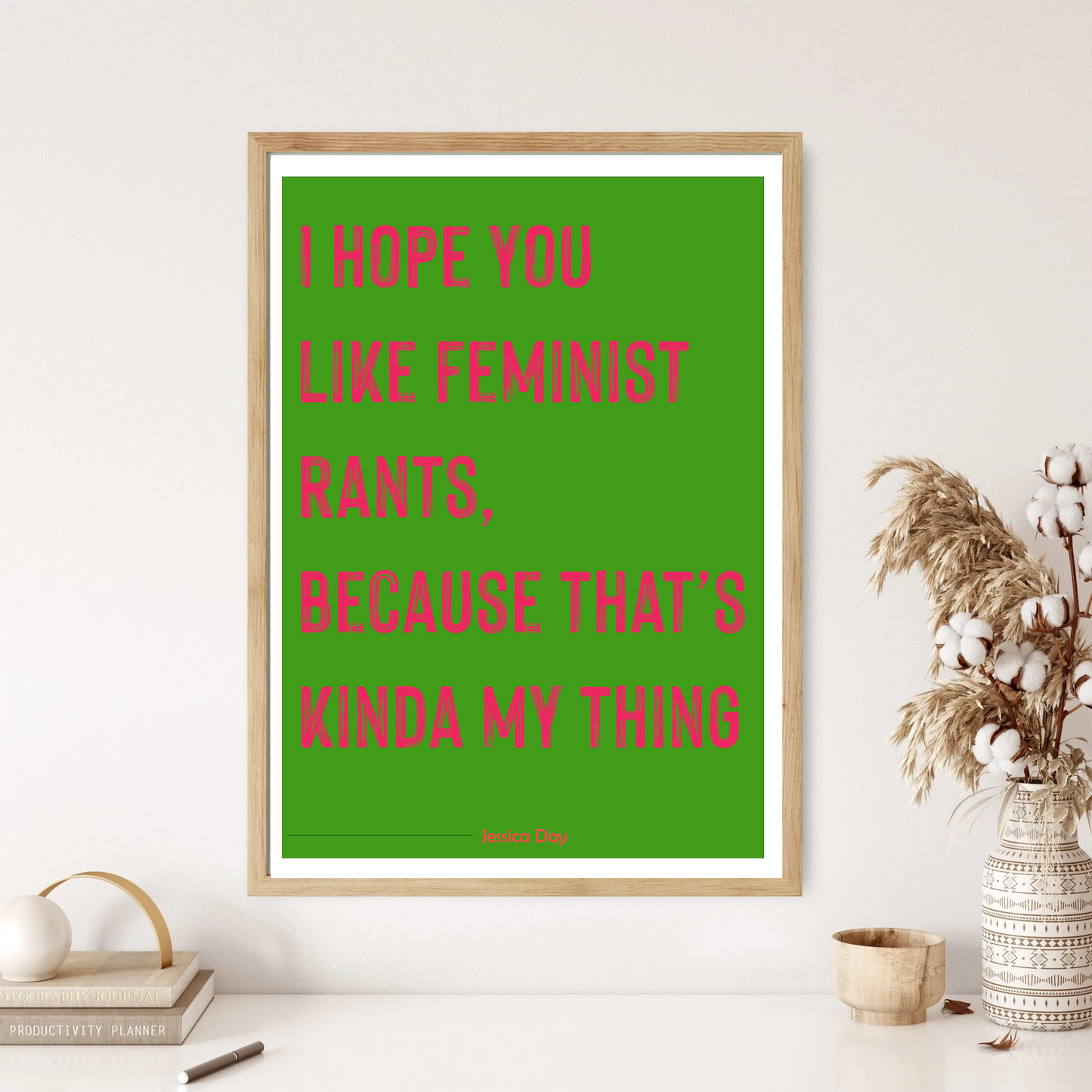 New Girl Print - Feminist Rants Quote Wall Print (5 Colours)