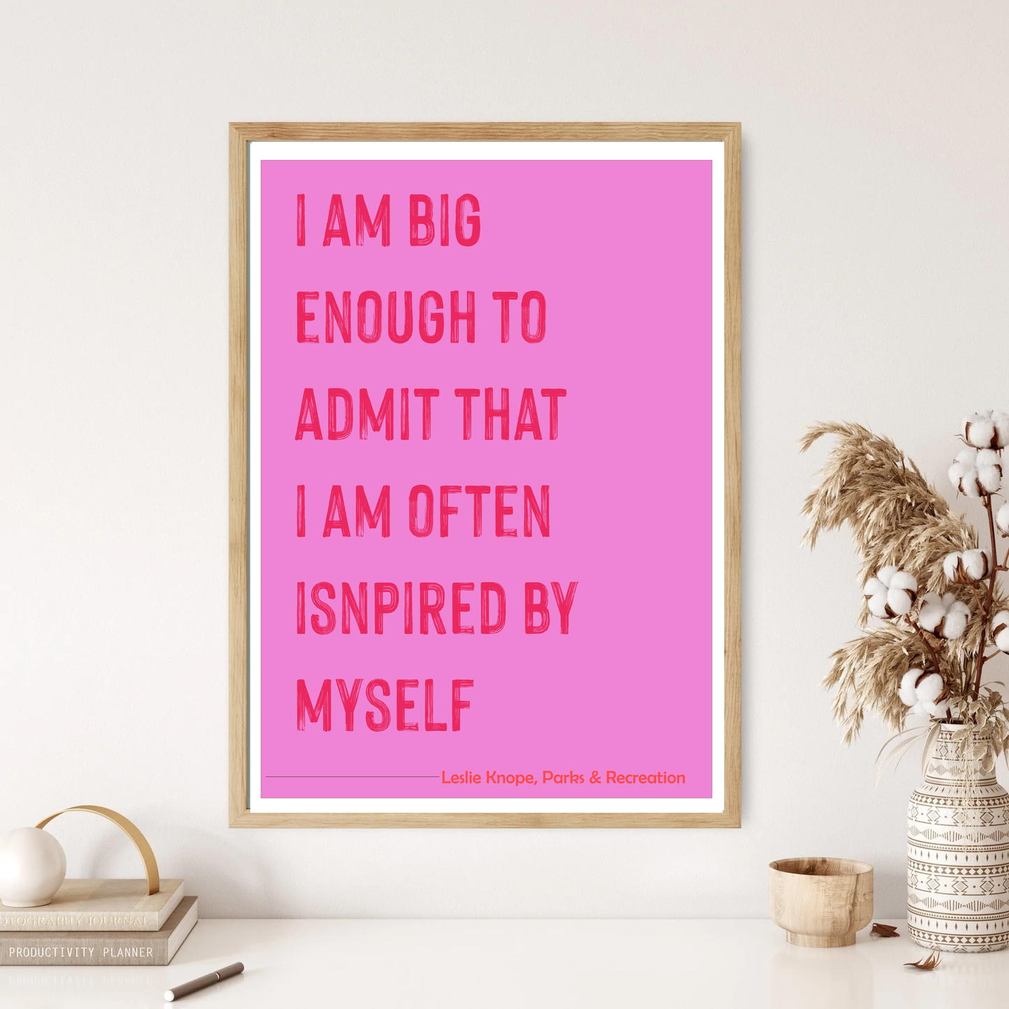 Leslie Knope - Parks & Rec Quote Wall Print (5 Colours)