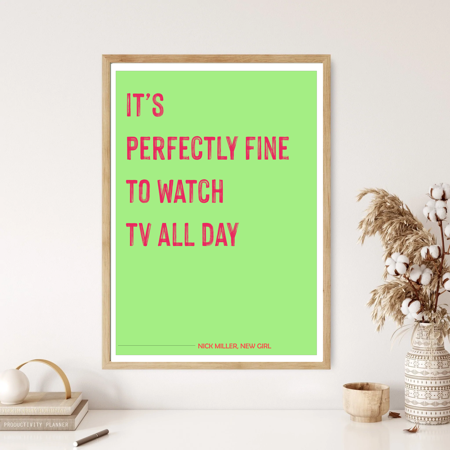 TV All Day - Nick Miller - New Girl -  Quote Wall Print (5 Colours)