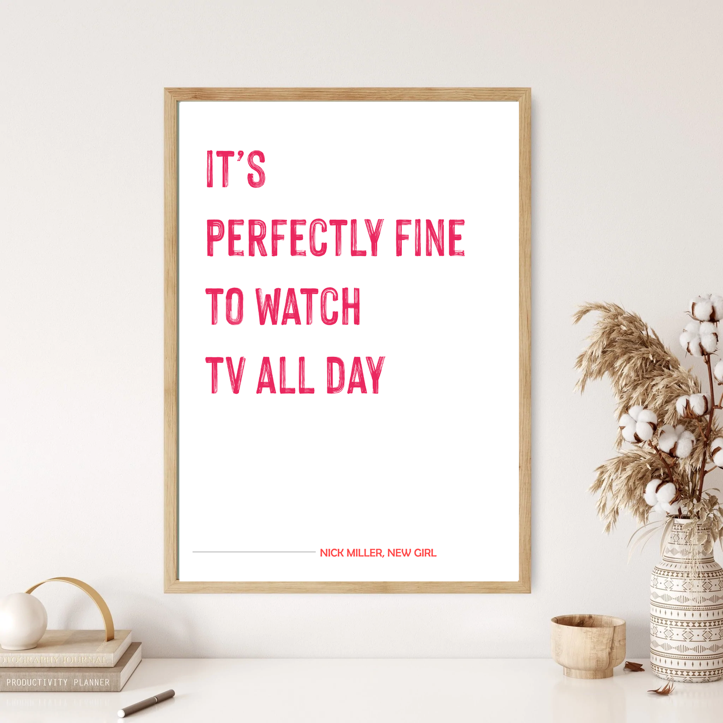 TV All Day - Nick Miller - New Girl -  Quote Wall Print (5 Colours)