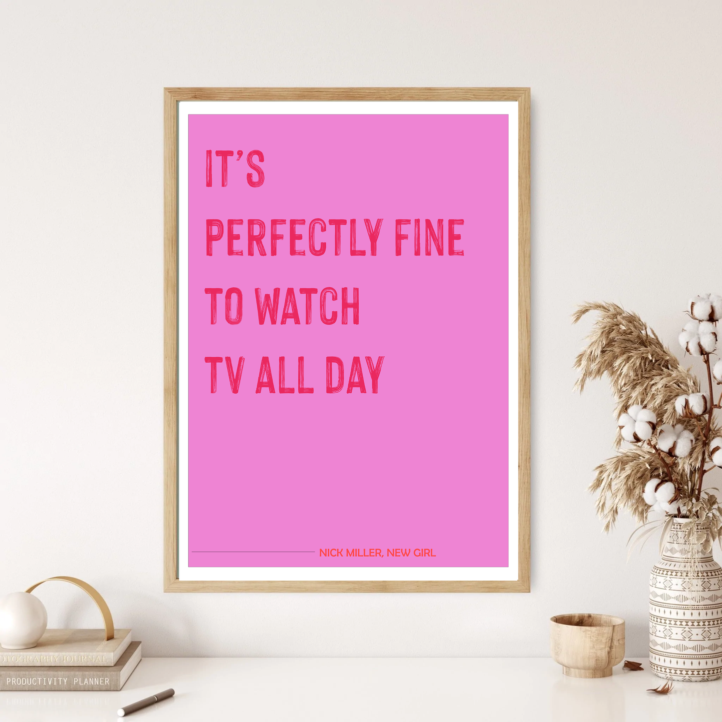 TV All Day - Nick Miller - New Girl -  Quote Wall Print (5 Colours)