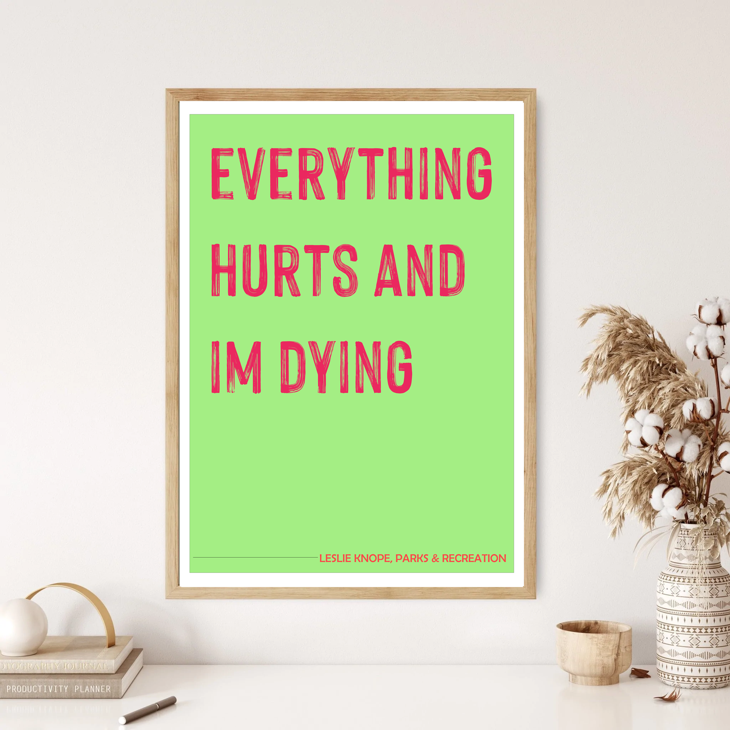 Parks & Rec - Leslie Knope Quote Wall Print (5 Colours)