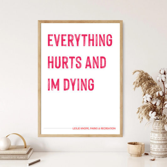 Parks & Rec - Leslie Knope Quote Wall Print (5 Colours)