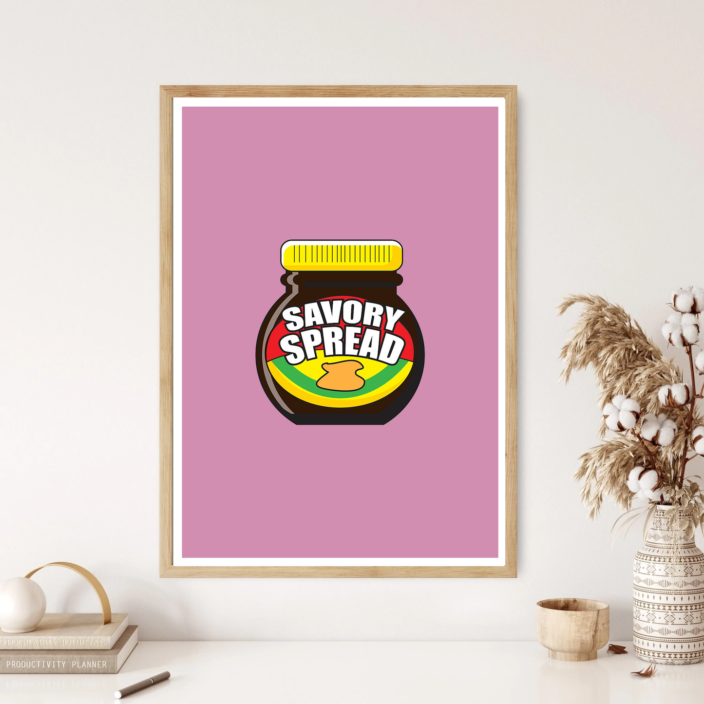 Marmite Love it or Hate it Condiment Colourful Kitchen Wall Print