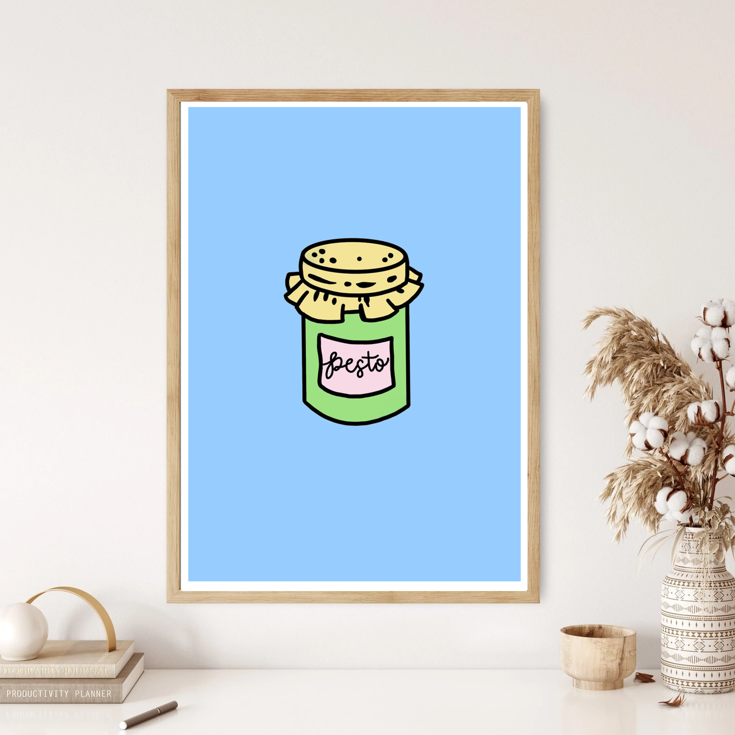 Pesto Colourful Kitchen Wall Print