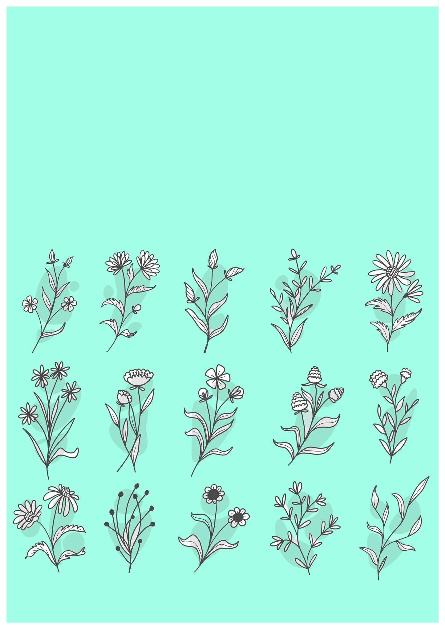 Floral Botanical Wall Print (Two Colours)