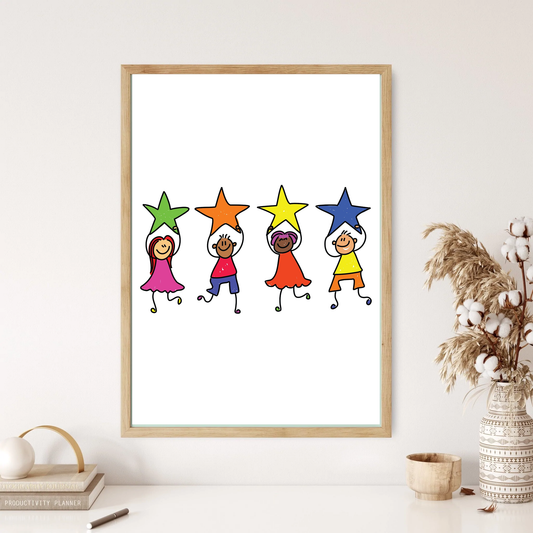 Children Of The Stars Wall Print (3 Colours)