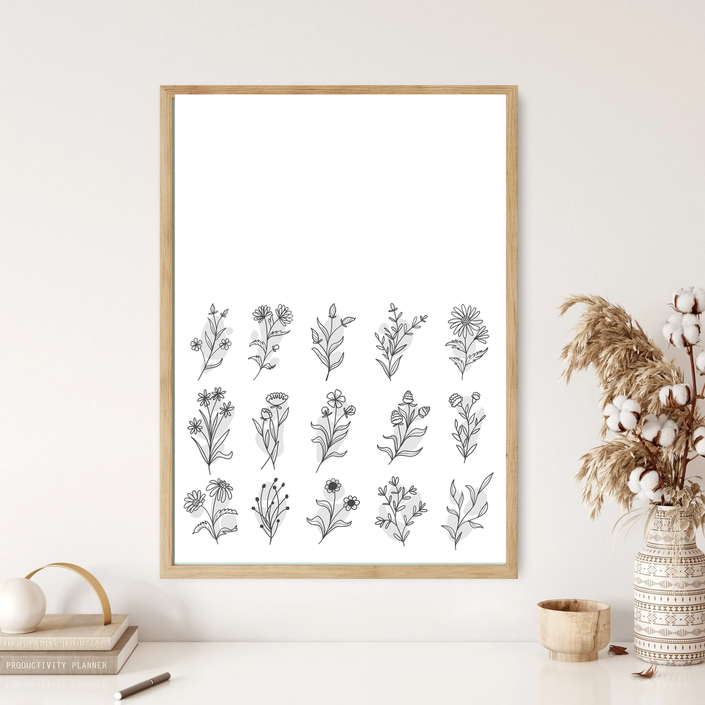 Floral Botanical Wall Print (Two Colours)