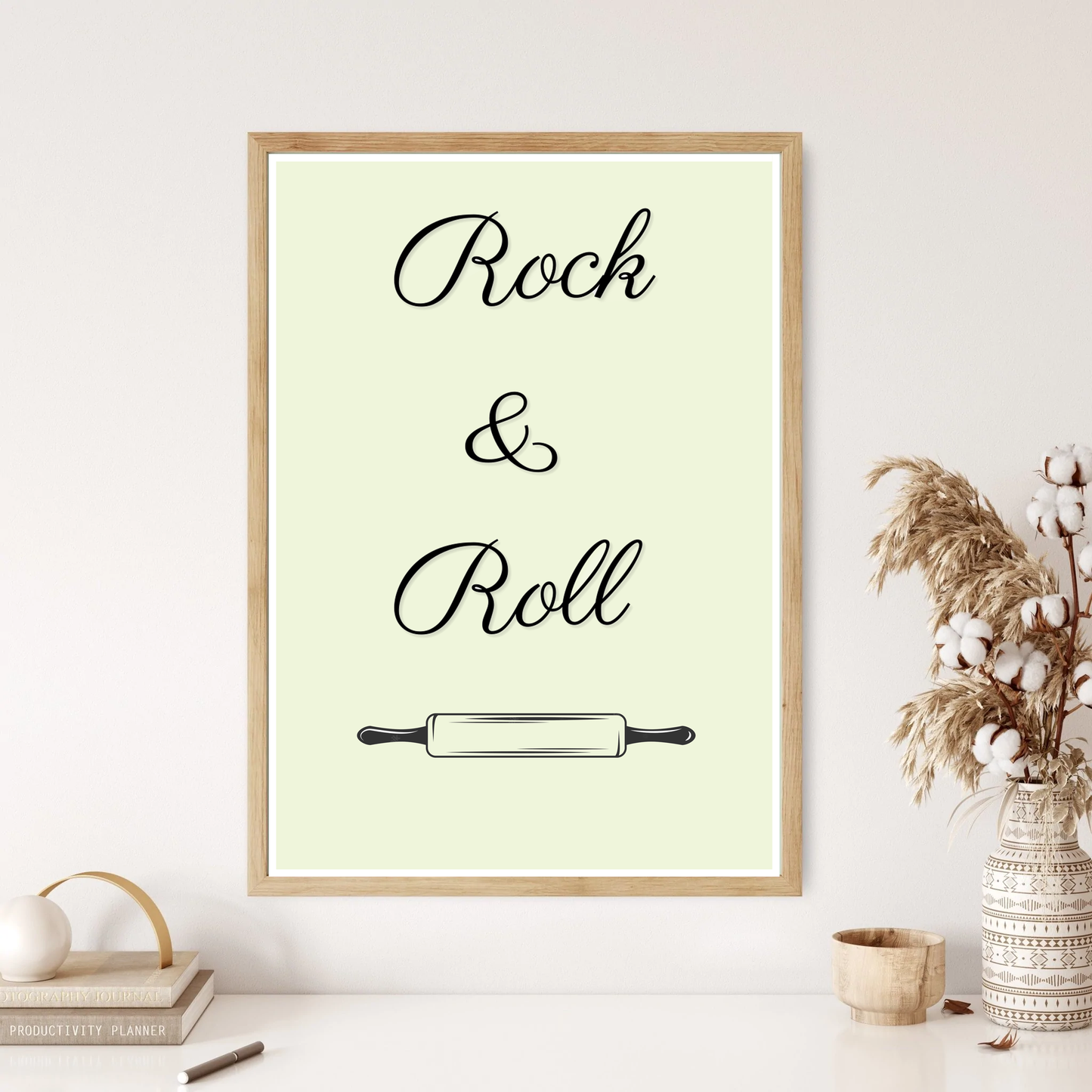 Rock & Roll Quote Wall Print (4 Colours)