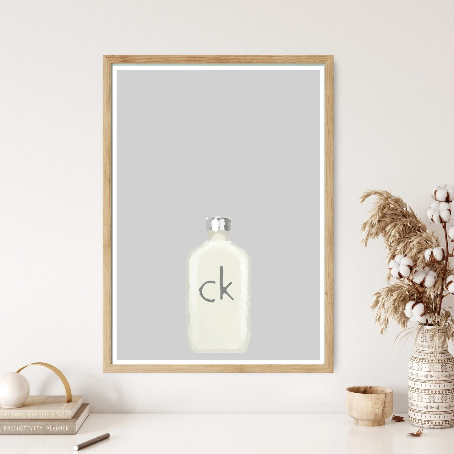 Calvin Number One Perfume Art Music Minimal Wall Print