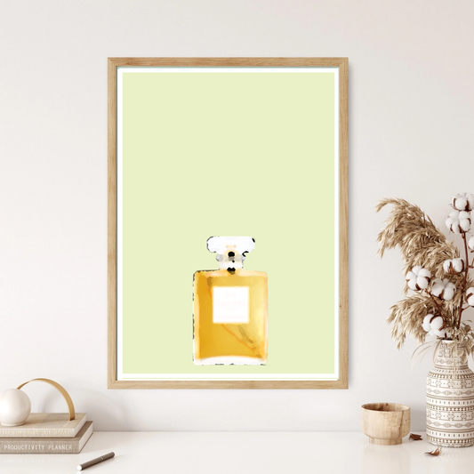 Coco Number 5 Perfume Art Music Minimal Wall Print