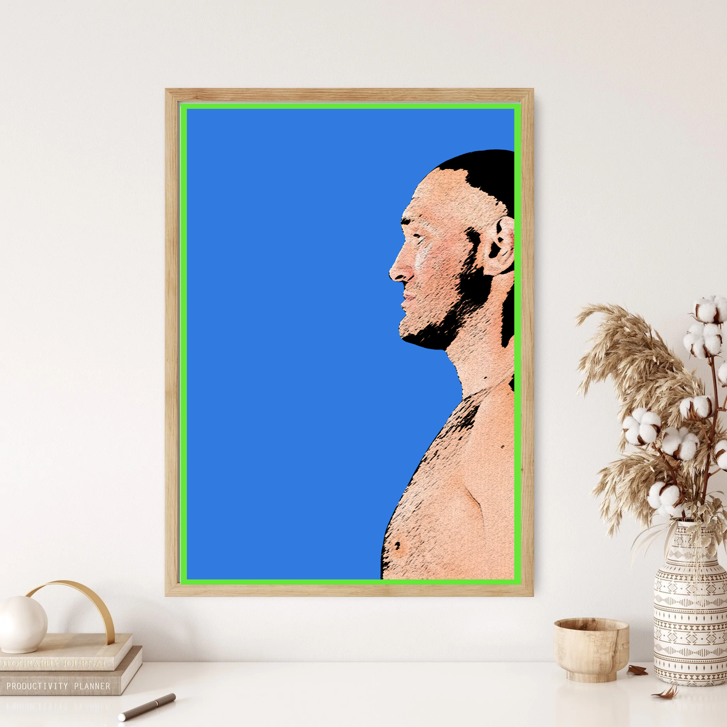 Tyson Fury Half Silhouette Boxing Wall Print